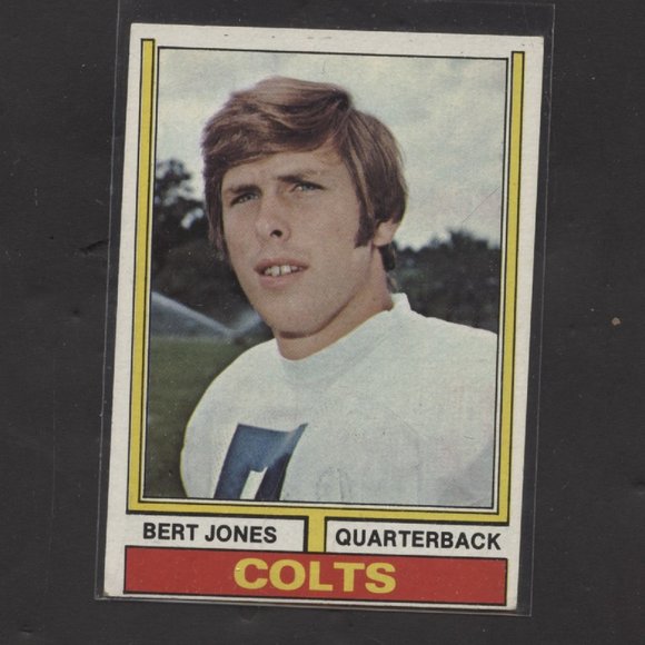 1974 TOPPS FOOTBALL BERT JONES ROOKIE CARD BALTIMORE COLTS NO CREASES - Picture 1 of 1